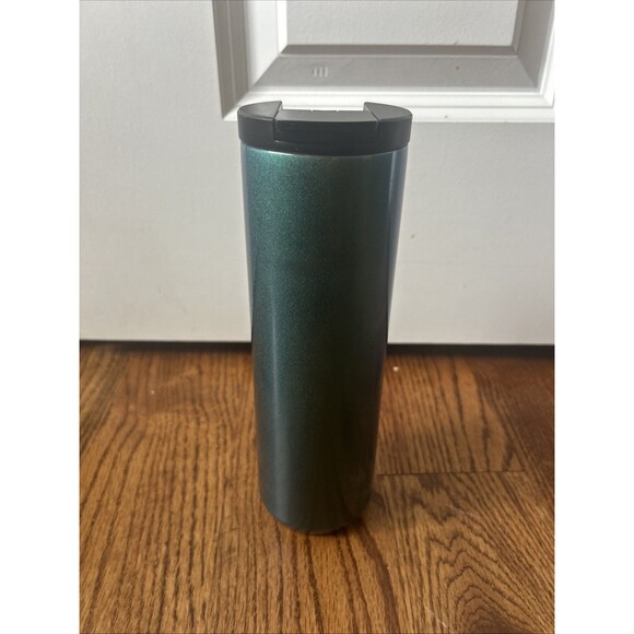 STARBUCKS 2020 GREEN STAINLESS STEEL VENTI HOT /COLD TUMBLER 20 OZ - Picture 2 of 4